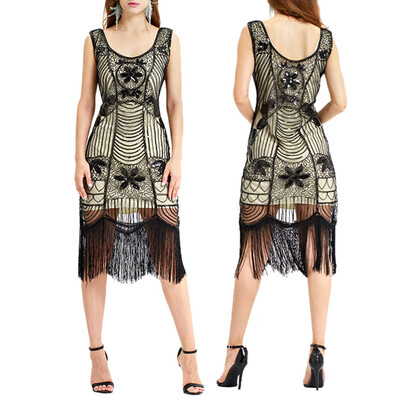 〖Follure〗Women Vintage 1920s Bead Fringe Sequin Lace Party Flapper Cocktail Prom Dress
〖Follure〗Women Vintage 1920s Bead Fringe Sequin Lace Party Flapper Cocktail Prom Dress
