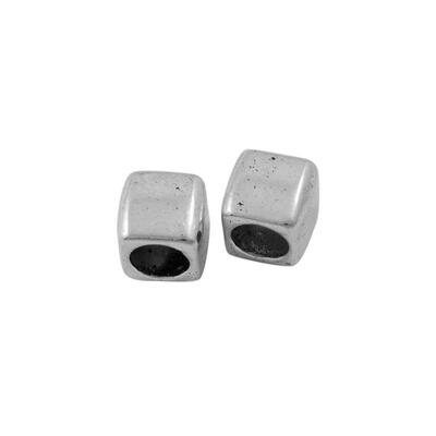 Tibetan Style European Beads Large Hole Beads Lead Free Nickel Free & Cadmium Free Cube Antique Silver about 6mm long
Tibetan Style European Beads Large Hole Beads Lead Free Nickel Free & Cadmium Free Cube Antique Silver about 6mm long