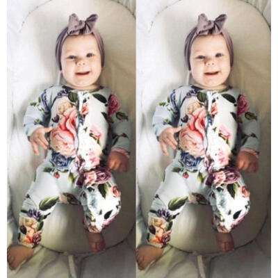Cute Floral Baby Girl One Piece Long Sleeve Flowers&Leaves Printed Jumpsuit Romper Outfit Clothes
Cute Floral Baby Girl One Piece Long Sleeve Flowers&Leaves Printed Jumpsuit Romper Outfit Clothes