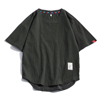 Toponeto Mens Linen Short Sleeve Solid Color Crew Neck Loose Casual T Shirt Blouse
Toponeto Mens Linen Short Sleeve Solid Color Crew Neck Loose Casual T Shirt Blouse