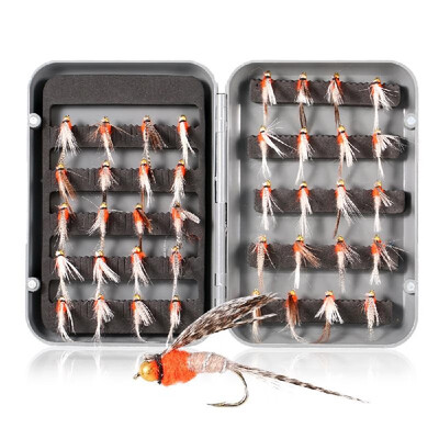 40pcs Fly Fishing Flies Trout Artificial Fly Fishing Lures Baits Fishing Tackle with Box
40pcs Fly Fishing Flies Trout Artificial Fly Fishing Lures Baits Fishing Tackle with Box