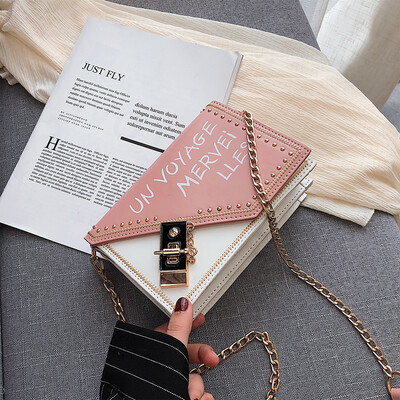 New small bag Messenger bag female wild ins new 2019 fashion single shoulder chain contrast color rivet small square bag
New small bag Messenger bag female wild ins new 2019 fashion single shoulder chain contrast color rivet small square bag