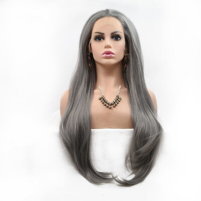 Amazing Star Lace Frontal Wigs Gray Color Long Straight Hair 13x3 Hand Tied Lace Frontal Hand Tied Synthetic Hair
Amazing Star Lace Frontal Wigs Gray Color Long Straight Hair 13x3 Hand Tied Lace Frontal Hand Tied Synthetic Hair