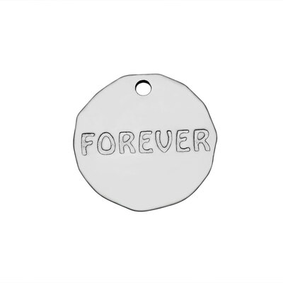 304 Stainless Steel Pendants Flat Round with Word Forever Stainless Steel Color 16x12mm Hole 15mm
304 Stainless Steel Pendants Flat Round with Word Forever Stainless Steel Color 16x12mm Hole 15mm