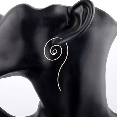 Earrings Hammered Handmade For Women Dangle Fashion Personality Simple Silver Plated Spiral Earrings With Tail
Earrings Hammered Handmade For Women Dangle Fashion Personality Simple Silver Plated Spiral Earrings With Tail