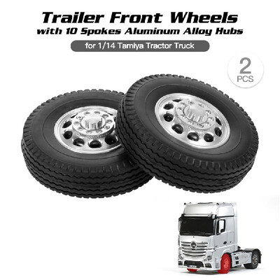 2pcs Trailer Rear Wheels with 10 Spokes Aluminum Alloy Hubs for 114 Tamiya Tractor Truck RC Climber Trailer
2pcs Trailer Rear Wheels with 10 Spokes Aluminum Alloy Hubs for 114 Tamiya Tractor Truck RC Climber Trailer