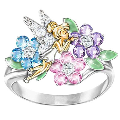 Exquisite High Quality Silver Ring Fantasy Cubic Zirconia Gold Plating Princess Multicolor Diamond Wedding Rings Jewelry Gift
Exquisite High Quality Silver Ring Fantasy Cubic Zirconia Gold Plating Princess Multicolor Diamond Wedding Rings Jewelry Gift