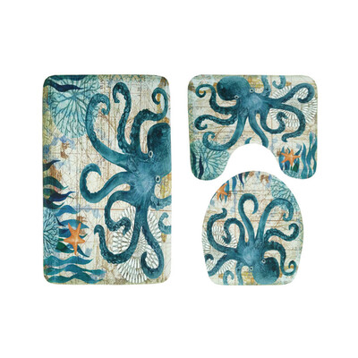3Pcs Bathroom Toilet Non-Slip Cover Mats Kit Turtle Octopus Whale Sea Horse Footcloth
3Pcs Bathroom Toilet Non-Slip Cover Mats Kit Turtle Octopus Whale Sea Horse Footcloth