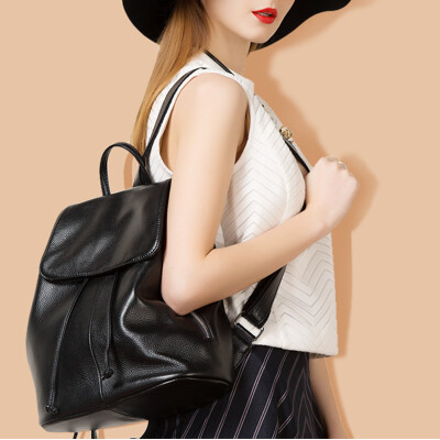 Boyatu first layer cowhide handbags fashion simple British style casual backpack backpack female brown
Boyatu first layer cowhide handbags fashion simple British style casual backpack backpack female brown