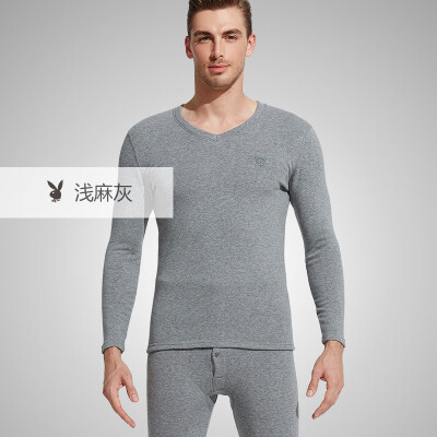 Playboy PLAYBOY Fall Winter Mens Thermal Underwear Set Thermal Underwear Mens Plus Velvet Thick V-neck Long Sleeve Middle-aged Warm Cotton Sweater Light Gray Ash
Playboy PLAYBOY Fall Winter Mens Thermal Underwear Set Thermal Underwear Mens Plus Velvet Thick V-neck Long Sleeve Middle-aged Warm Cotton Sweater Light Gray Ash