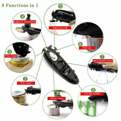 8 In 1 Can Jar Opener Multifunction Opener Remover Corkscrew Tools Bottle Opener
8 In 1 Can Jar Opener Multifunction Opener Remover Corkscrew Tools Bottle Opener