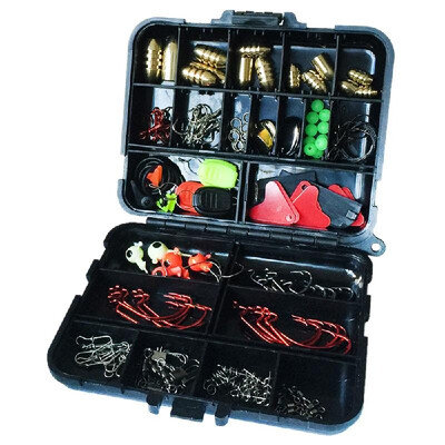 Lixada 20 Kinds 128pcs Fishing Accessories Hooks Fishing Swivels Weight Fishing Sinker with Storage Box
Lixada 20 Kinds 128pcs Fishing Accessories Hooks Fishing Swivels Weight Fishing Sinker with Storage Box