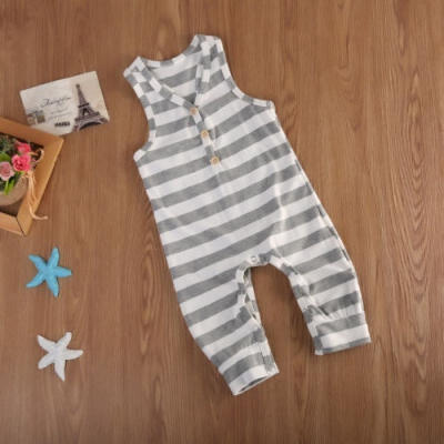 Newborn Kids Baby Boys Girls Stripes Sleeveless Vest Romper Pants Casual Clothes Hot
Newborn Kids Baby Boys Girls Stripes Sleeveless Vest Romper Pants Casual Clothes Hot