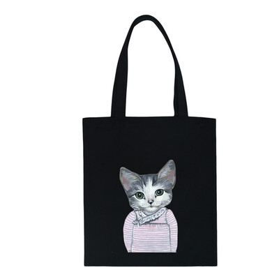 Tailored Fashion Women Canvas Printing Cute Cat Shoulder Bags Large Capacity Shopping Bag
Tailored Fashion Women Canvas Printing Cute Cat Shoulder Bags Large Capacity Shopping Bag