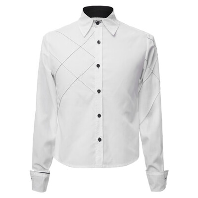 Fashion Shirt Collar Slimming Checked Sutures Design Long Sleeve Polyester Shirt For Men
Fashion Shirt Collar Slimming Checked Sutures Design Long Sleeve Polyester Shirt For Men