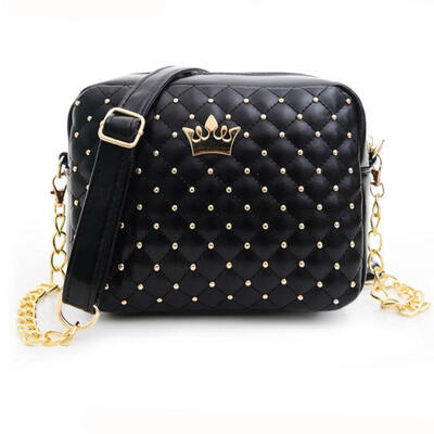 Small Women Bag Fashion Handbag With Crown Mini Rivet Shoulder Bags Women Messenger Bag 2019 Bolso Sac A Main
Small Women Bag Fashion Handbag With Crown Mini Rivet Shoulder Bags Women Messenger Bag 2019 Bolso Sac A Main