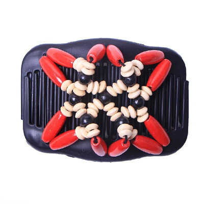 Retro Wooden Beads Magic Hair Comb Double Row Hairpin Insert Women Hairstyle Clip
Retro Wooden Beads Magic Hair Comb Double Row Hairpin Insert Women Hairstyle Clip