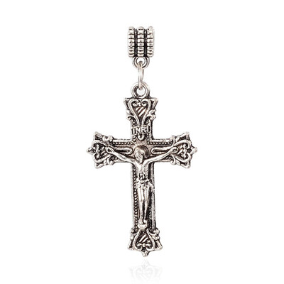 Tibetan Style Alloy European Dangle Pendants Crucifix Cross Antique Silver 50mm Hole 4mm
Tibetan Style Alloy European Dangle Pendants Crucifix Cross Antique Silver 50mm Hole 4mm