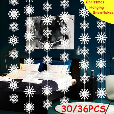 6183036PCS15m White Hanging Snowflake Christmas Ornaments Holiday Festival Party Home Decor New Year Gift
6183036PCS15m White Hanging Snowflake Christmas Ornaments Holiday Festival Party Home Decor New Year Gift