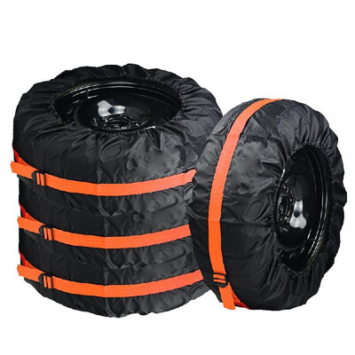 4Pcs Spare Tire Cover Polyester Winter&Summer Car Tires Storage Bag Automobile Tyre Protector
4Pcs Spare Tire Cover Polyester Winter&Summer Car Tires Storage Bag Automobile Tyre Protector