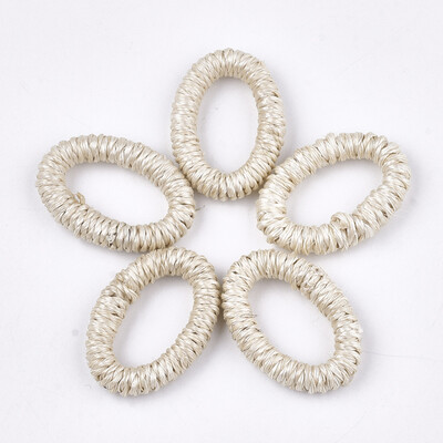 Handmade Woven Linking Rings Paper Imitation Raffia Covered with Wood Oval AntiqueWhite 3738x2527x57mm Inner Measure 242
Handmade Woven Linking Rings Paper Imitation Raffia Covered with Wood Oval AntiqueWhite 3738x2527x57mm Inner Measure 242
