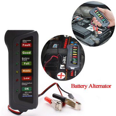 Siaonvr 12V Car Digital Battery Alternator Tester 6 LED Lights Display Diagnostic Tool
Siaonvr 12V Car Digital Battery Alternator Tester 6 LED Lights Display Diagnostic Tool