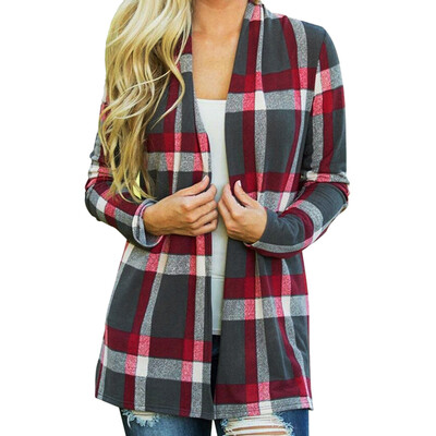 Roseonmyhand Women Plaid Long Sleeve Pullover Blouse Open Front Jacket Coat Outerwear
Roseonmyhand Women Plaid Long Sleeve Pullover Blouse Open Front Jacket Coat Outerwear