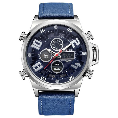 WEIDE WH7309 Quartz Digital Electronic Watch Dual Time Date Week Alarm Stopwatch 3ATM Waterproof Timer Business Men Fashion Casual
WEIDE WH7309 Quartz Digital Electronic Watch Dual Time Date Week Alarm Stopwatch 3ATM Waterproof Timer Business Men Fashion Casual