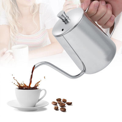 Greensen 550ml Stainless Steel Long Gooseneck Coffee Pot Kettle with Lid for Home Kitchen Coffee Shop
Greensen 550ml Stainless Steel Long Gooseneck Coffee Pot Kettle with Lid for Home Kitchen Coffee Shop
