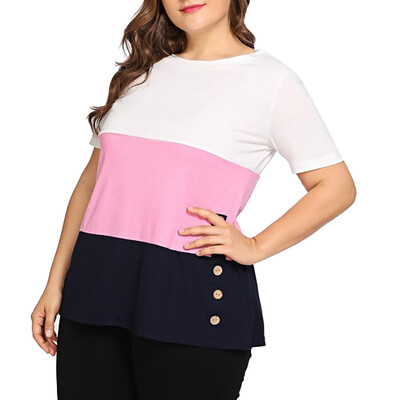 Roseonmyhand Women Casual O-Neck Solid Short Sleeve Plus Size Tops Loose T-Shirt Blouse
Roseonmyhand Women Casual O-Neck Solid Short Sleeve Plus Size Tops Loose T-Shirt Blouse