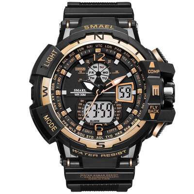 Gobestart SMAEL Men LED Digital Wristwatch Multifuntional Outdoor Sport Watch Dual Display
Gobestart SMAEL Men LED Digital Wristwatch Multifuntional Outdoor Sport Watch Dual Display