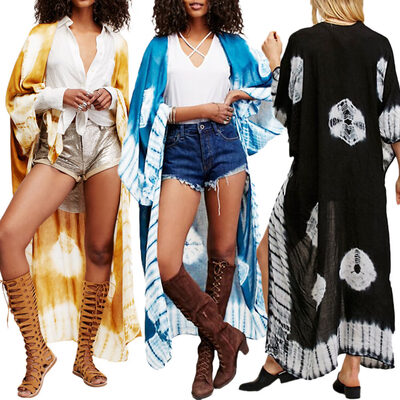 New Women Chiffon Kimono Cardigan Beach Cover Up Contrast Print Long Loose Casual Blouse Top WhiteBlueYellow
New Women Chiffon Kimono Cardigan Beach Cover Up Contrast Print Long Loose Casual Blouse Top WhiteBlueYellow