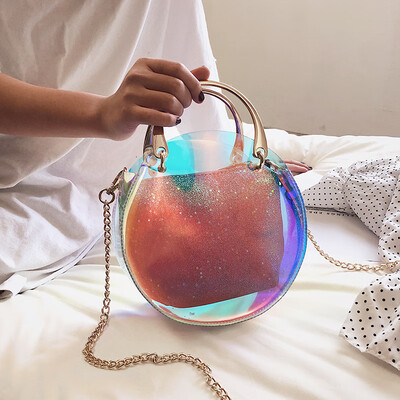 Transparent small bag 2019 new wave Korean version of the wild simple shoulder slung small square bag laser jelly fairy bag
Transparent small bag 2019 new wave Korean version of the wild simple shoulder slung small square bag laser jelly fairy bag