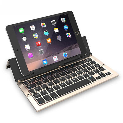 Triple Folding Wireless Bluetooth Keyboard for iOSAndroid PhoneTablet PC
