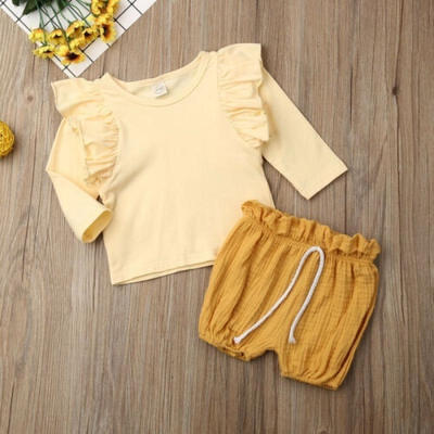 Toddler Kids Baby Girls Clothes Long Sleeve Solid TopsPP Shorts Cotton Linen Outfits Clothes Set 0-24M
Toddler Kids Baby Girls Clothes Long Sleeve Solid TopsPP Shorts Cotton Linen Outfits Clothes Set 0-24M