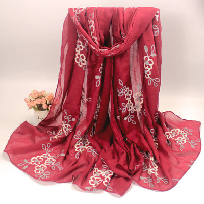 Spring&Autumn plum blossom hand-embroidered silk scarf cotton scarf dual-use summer sunscreen female shawl national style literary fan
Spring&Autumn plum blossom hand-embroidered silk scarf cotton scarf dual-use summer sunscreen female shawl national style literary fan