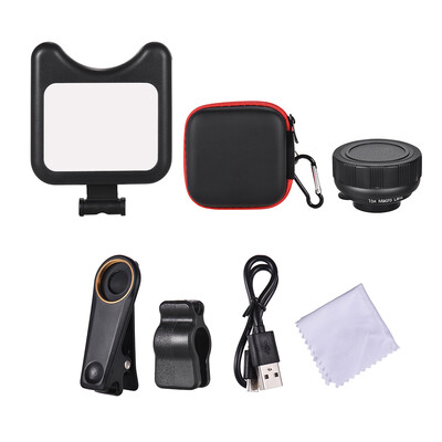 Miao Lab APL-3663FL LED Beauty Selfie Fill Light 036X Wide Angle Lens 15X Macro Phone Lens Kit with 9 Lighting Modes for iPhone
Miao Lab APL-3663FL LED Beauty Selfie Fill Light 036X Wide Angle Lens 15X Macro Phone Lens Kit with 9 Lighting Modes for iPhone