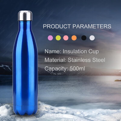 Water Bottle Stainless Steel 500ml Insulated Cup Vacuum Insulated Water Bottle Bright Exterior Keeps Cold Hot for Long Time
Water Bottle Stainless Steel 500ml Insulated Cup Vacuum Insulated Water Bottle Bright Exterior Keeps Cold Hot for Long Time