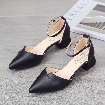 2019 new summer Baotou sandals womens fairy wind documentary shoes pointed womens shoes thick heel high heels Joker
2019 new summer Baotou sandals womens fairy wind documentary shoes pointed womens shoes thick heel high heels Joker