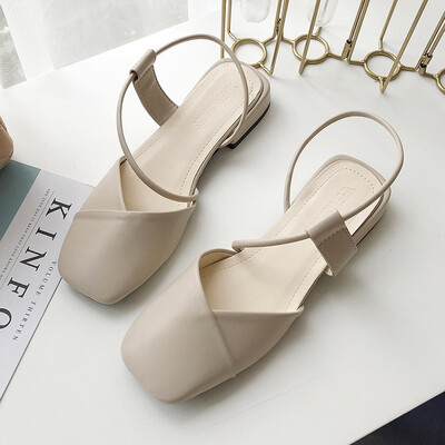 Baotou Sandals Female Summer Low-heeled Thick-heeled Retro Square Head Grandma Shoes Student Joker Fairy Sandals 
Baotou Sandals Female Summer Low-heeled Thick-heeled Retro Square Head Grandma Shoes Student Joker Fairy Sandals