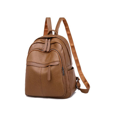 New Style Women Backpacks Plain PU Leather Bag Casual Zipper Backpack Travel Rucksack School Pure Color Bag Fashion Hot 2019
New Style Women Backpacks Plain PU Leather Bag Casual Zipper Backpack Travel Rucksack School Pure Color Bag Fashion Hot 2019