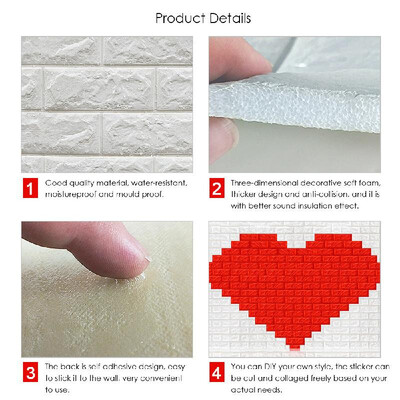 600x300mm PE Foam 3D Wall Stickers Brick Pattern Self Adhesive Anti-collision Water-resistant Moistureproof Wallpaper Home Decor B
600x300mm PE Foam 3D Wall Stickers Brick Pattern Self Adhesive Anti-collision Water-resistant Moistureproof Wallpaper Home Decor B