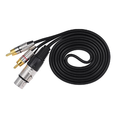 1 XLR Female to 2 RCA Male Plug Stereo Audio Cable Connector Y Splitter Wire Cord 5m 164ft 
1 XLR Female to 2 RCA Male Plug Stereo Audio Cable Connector Y Splitter Wire Cord 5m 164ft