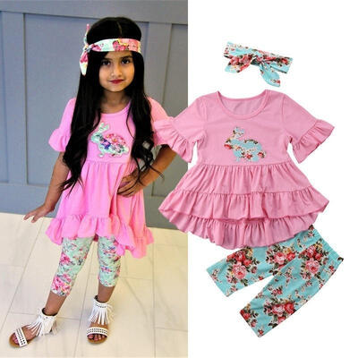 Toddler Kids Baby Girl Easter Top Dress Pants Leggings 3pcs Outfits Set Clothes 2-7T
Toddler Kids Baby Girl Easter Top Dress Pants Leggings 3pcs Outfits Set Clothes 2-7T