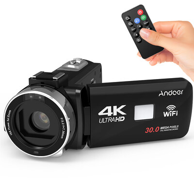 Andoer 4K Ultra HD WiFi Digital Video Camera Camcorder DV Recorder 16X Zoom 30" LCD Touchscreen IR Night Vision with Hot Shoe Mou
Andoer 4K Ultra HD WiFi Digital Video Camera Camcorder DV Recorder 16X Zoom 30" LCD Touchscreen IR Night Vision with Hot Shoe Mou