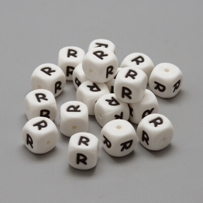Food Grade Environmental Silicone Beads Chewing Beads For Teethers DIY Nursing Necklaces Making Letter Style Cube LetterR 1
Food Grade Environmental Silicone Beads Chewing Beads For Teethers DIY Nursing Necklaces Making Letter Style Cube LetterR 1