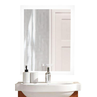 36"×28" in Vertical Dimmable Led Bathroom Mirror Led Backlit Wall Mirror with Touch Button&Anti-Fog&Clock
36"×28" in Vertical Dimmable Led Bathroom Mirror Led Backlit Wall Mirror with Touch Button&Anti-Fog&Clock