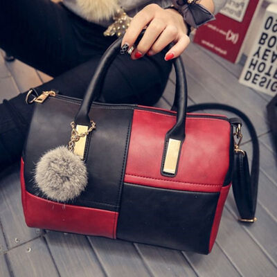 Hot Women PU Leather Handbags Spring Hair Ball Pendant Stitching Color Versatile Messenger Zipper Simple Retro Shoulder Bag
Hot Women PU Leather Handbags Spring Hair Ball Pendant Stitching Color Versatile Messenger Zipper Simple Retro Shoulder Bag