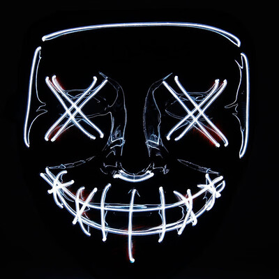 Halloween decoration Cold light mask glowing mask halloween el luminous line cold light mask
Halloween decoration Cold light mask glowing mask halloween el luminous line cold light mask