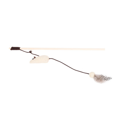Pet Cat Interactive Fishing Stick Catnip Ball Mice Shaped Teaser Wooden Wand with Bell Cat Kitten Teeth Cleaning Catnip Toy
Pet Cat Interactive Fishing Stick Catnip Ball Mice Shaped Teaser Wooden Wand with Bell Cat Kitten Teeth Cleaning Catnip Toy